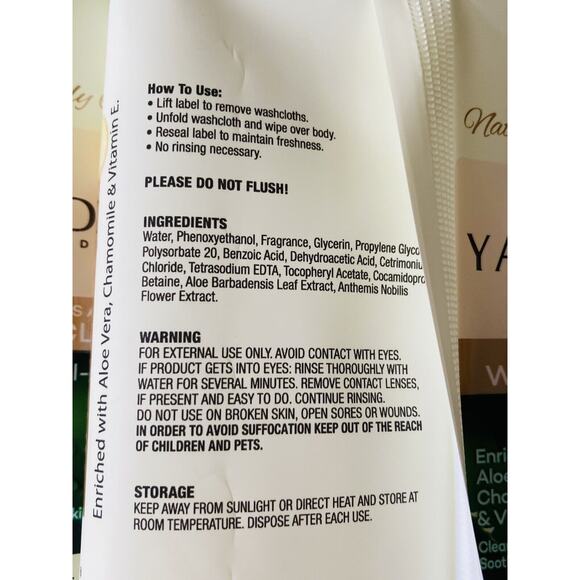 Yardley London Disposable WashCloths Lot of 3 18 Ct. New - Picture 7 of 8